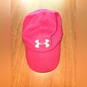 Under Armour Hot Pink Free Fit Ball Cap OSFA Excellent Preloved Condition